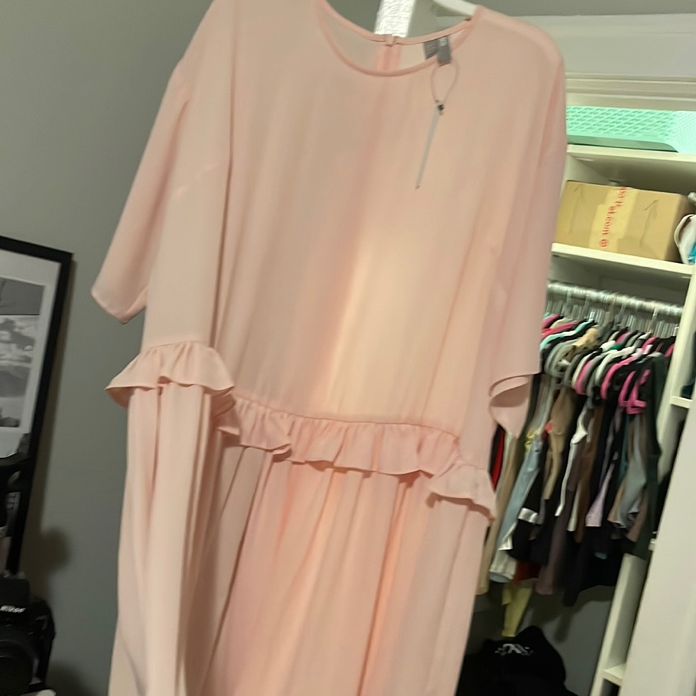 NWT pink babydoll dress